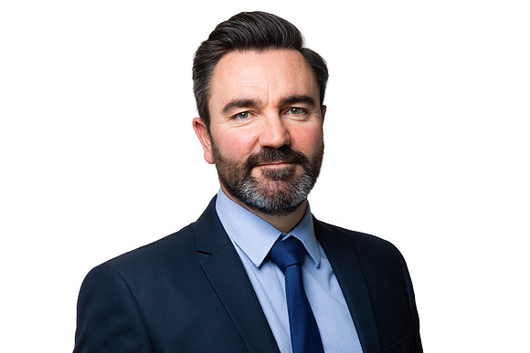 Business Headshot against white background